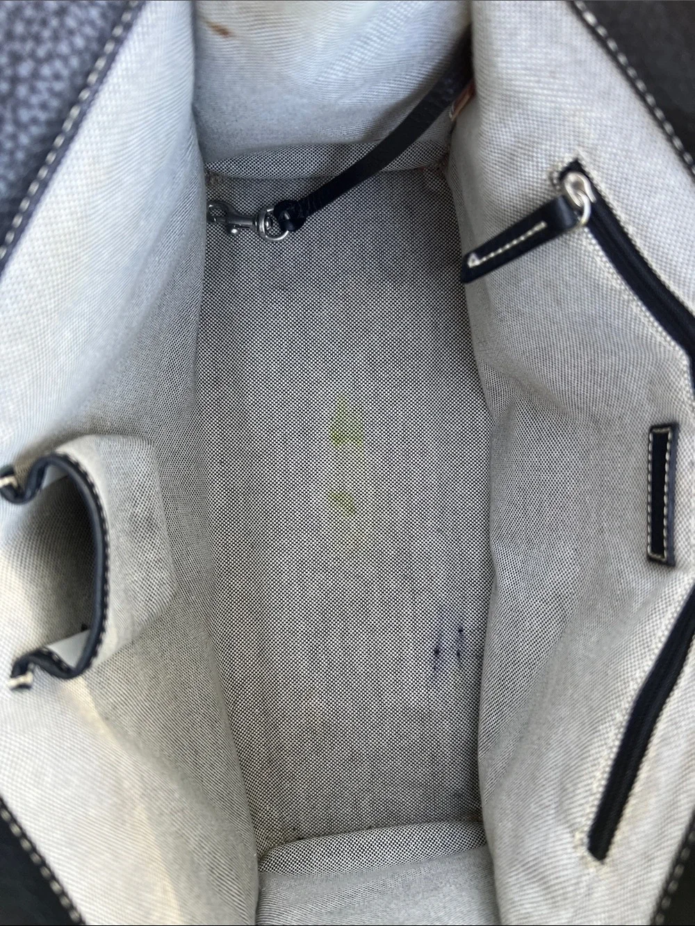 Vintage Dooney & Bourke Black Pebbled Leather satchel